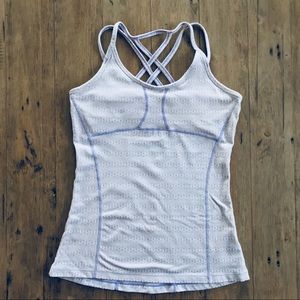 SALE! 3/$20 Printed Purple Strappy Workout Tank